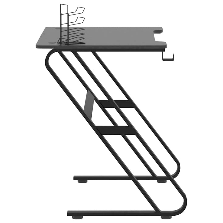 gamerbord 90x60x75 cm ZZ-formede ben sort