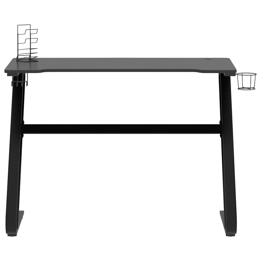 gamerbord med ZZ-formede ben 110x60x75 cm sort