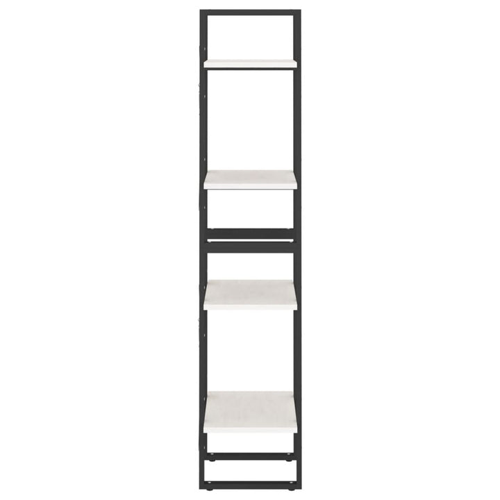 bogreol 40x30x140 cm 4 hylder massivt fyrretræ hvid