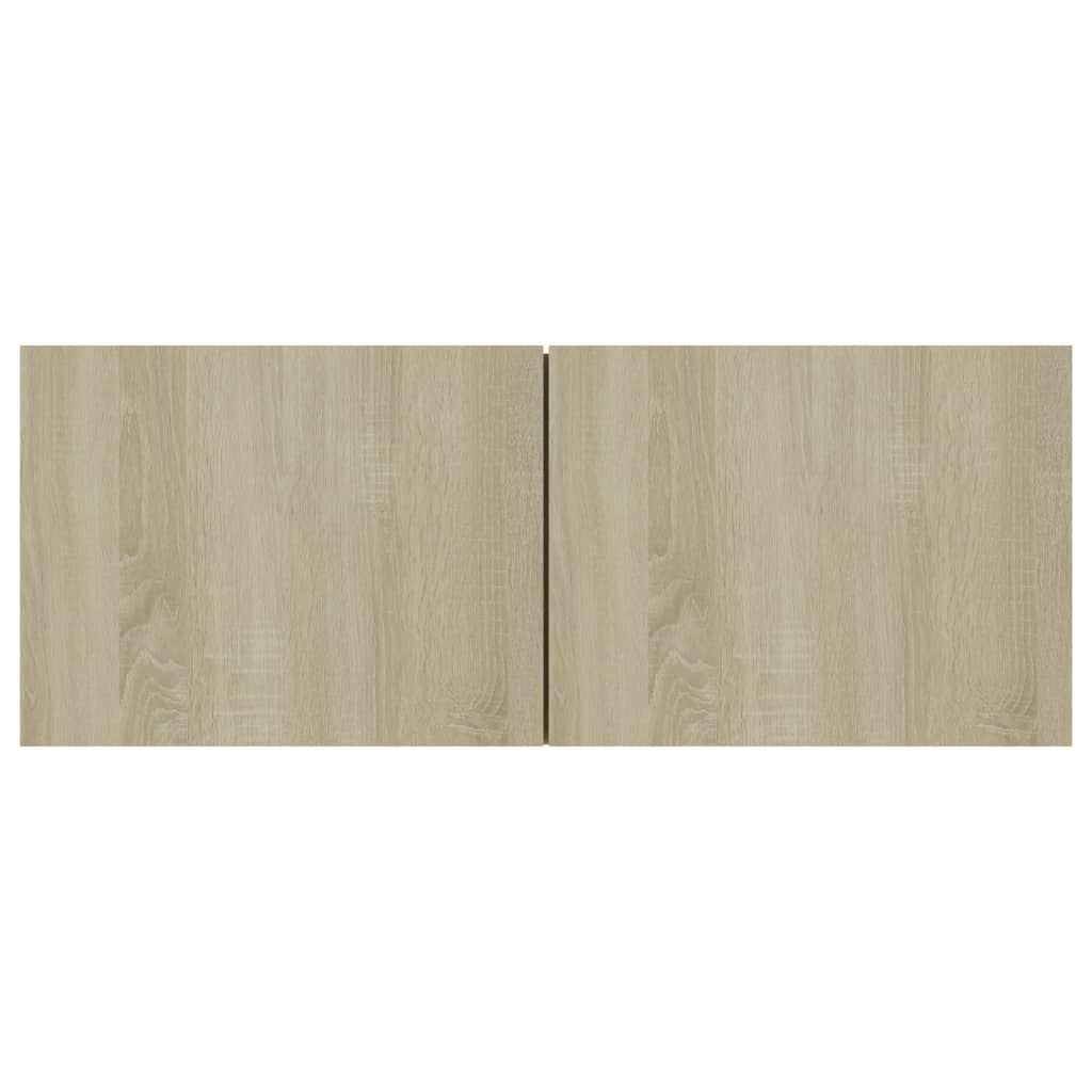 tv-skabssæt 4 stk. 60x30x30 cm konstrueret træ sonoma-eg