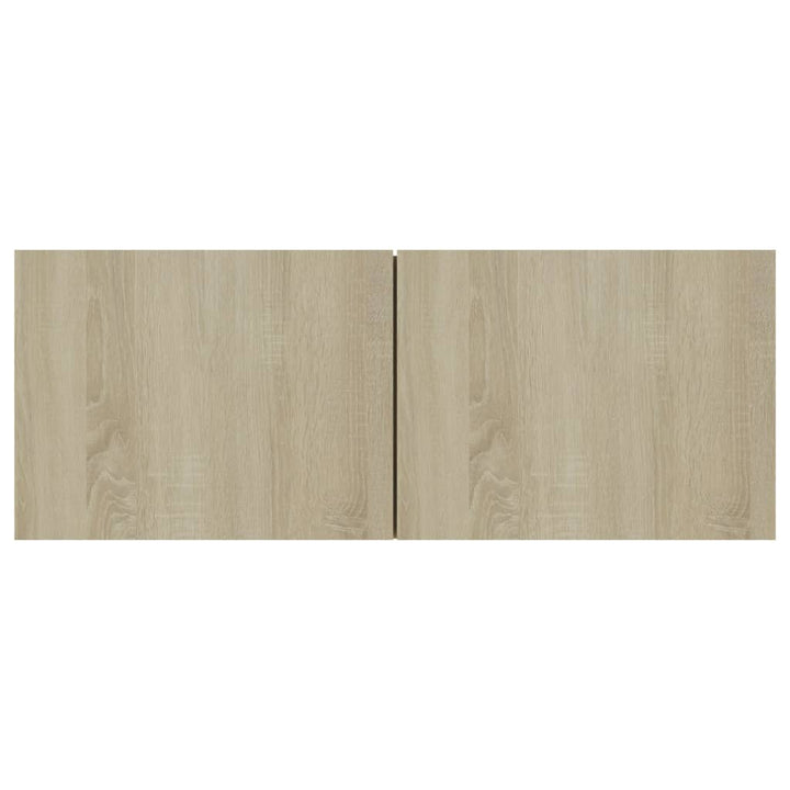 tv-skabssæt 4 stk. 60x30x30 cm konstrueret træ sonoma-eg