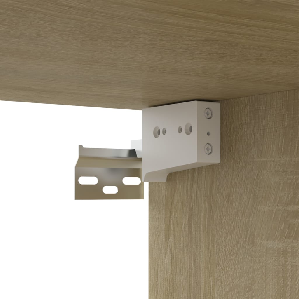 tv-skabssæt 4 stk. 60x30x30 cm konstrueret træ sonoma-eg