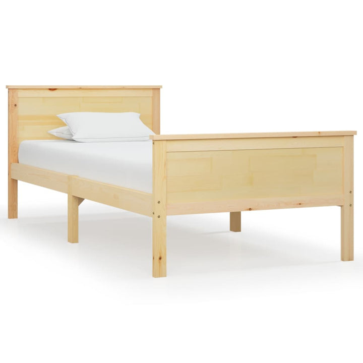 sengestel 90x200 cm massivt fyrretræ