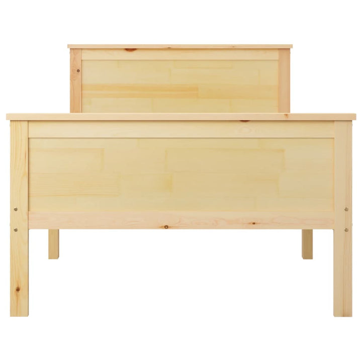 sengestel 90x200 cm massivt fyrretræ