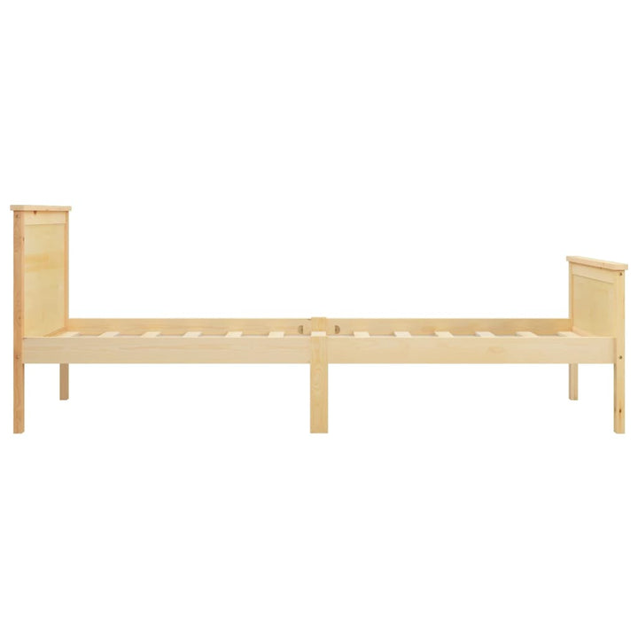 sengestel 90x200 cm massivt fyrretræ