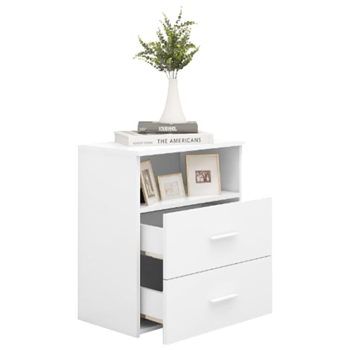 sengeskabe 2 stk. 50x32x60 cm hvid