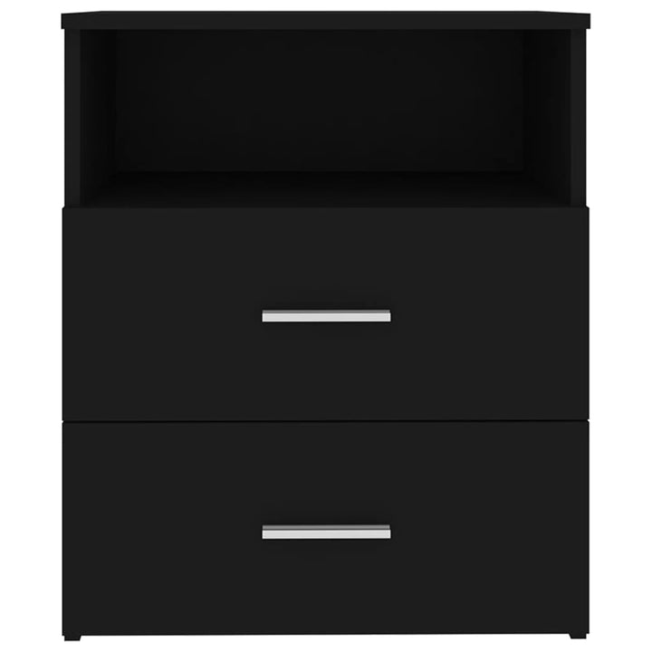 sengeskabe 2 stk. 50x32x60 cm sort