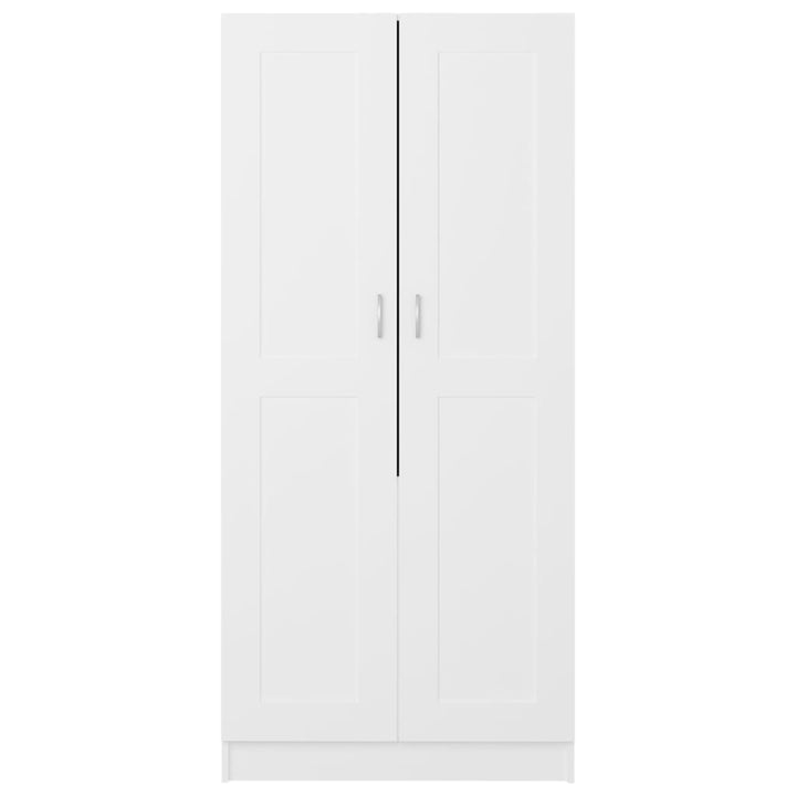klædeskab 82,5x51,5x180 cm konstrueret træ hvid
