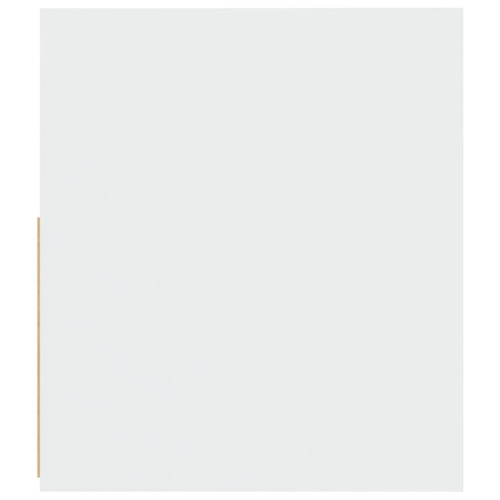 sengeborde med LED-lys 2 stk. 60x35x40 cm hvid