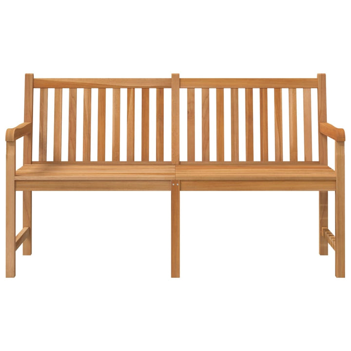 havebænk 150 cm massivt teaktræ