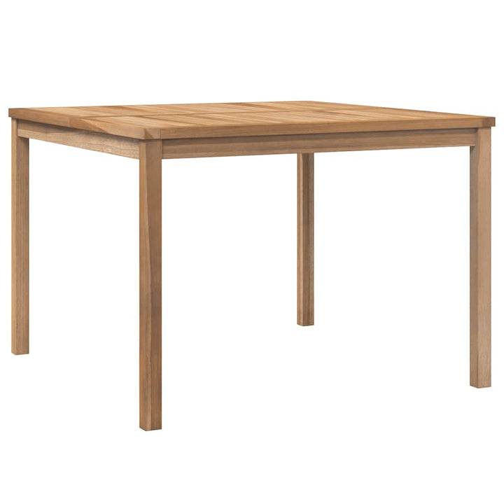 havebord 110x110x77 cm massivt teaktræ