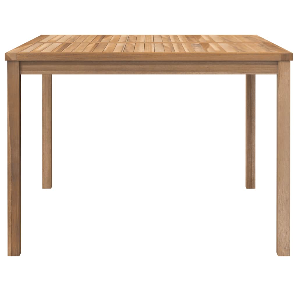 havebord 110x110x77 cm massivt teaktræ