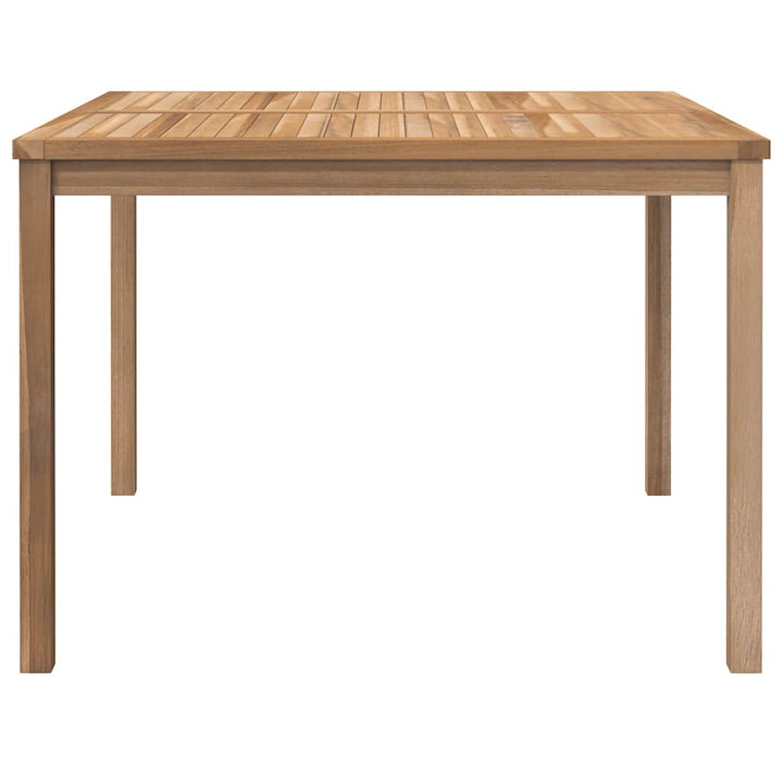 havebord 110x110x77 cm massivt teaktræ