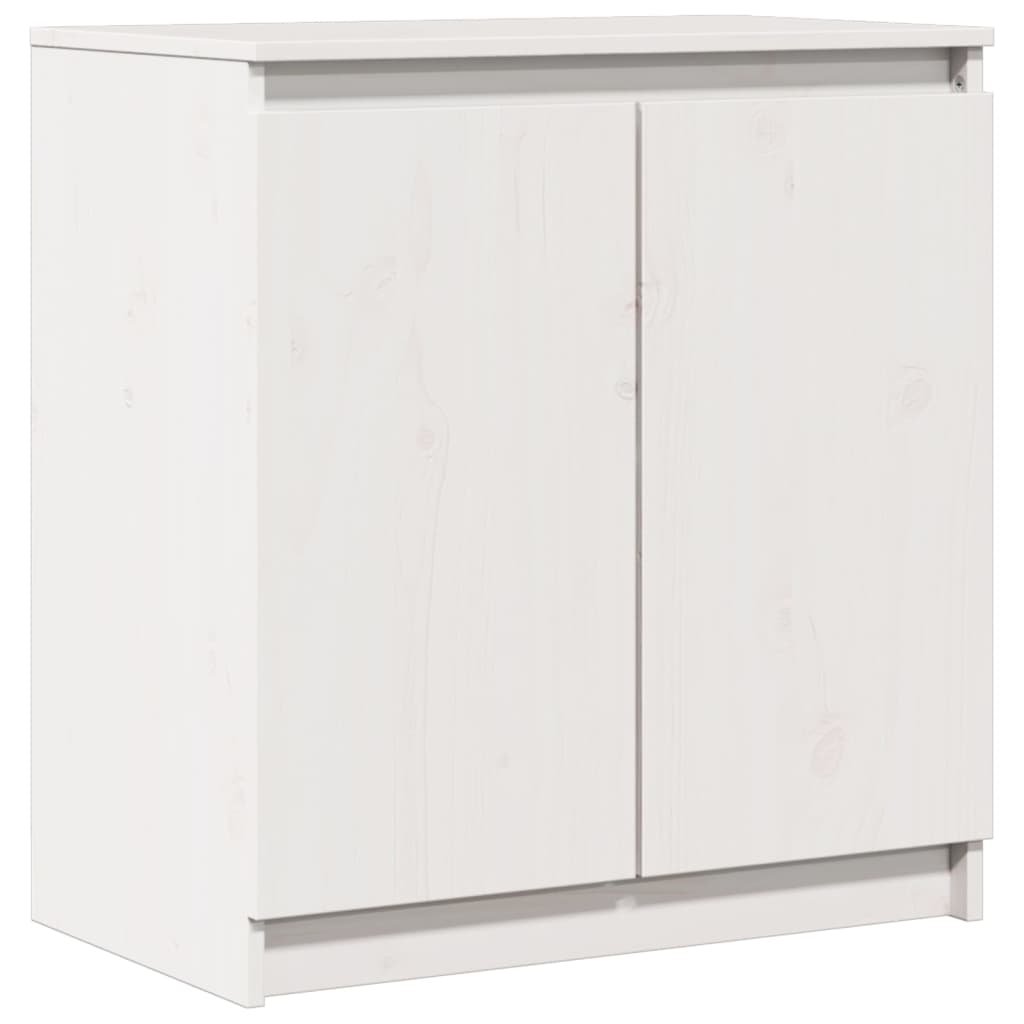 skab 60x36x65 cm massivt fyrretræ hvid