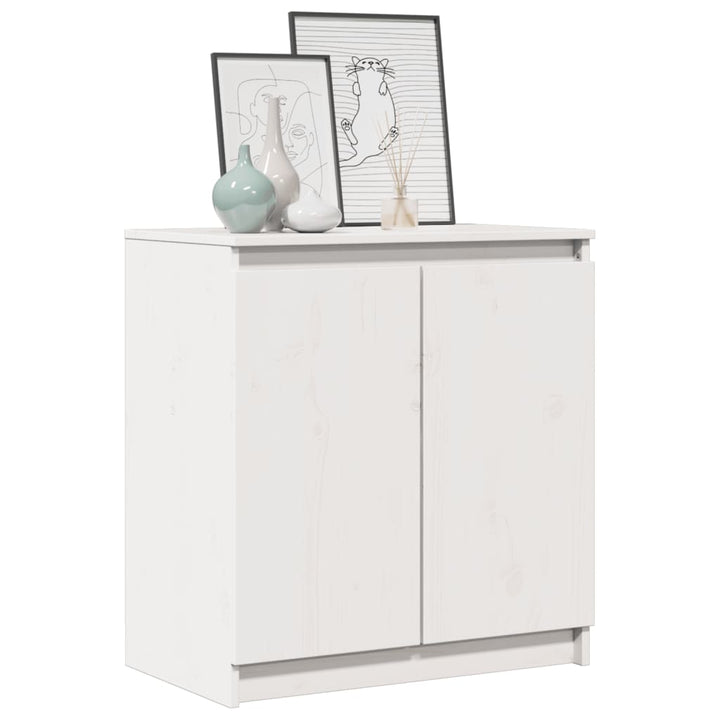 skab 60x36x65 cm massivt fyrretræ hvid