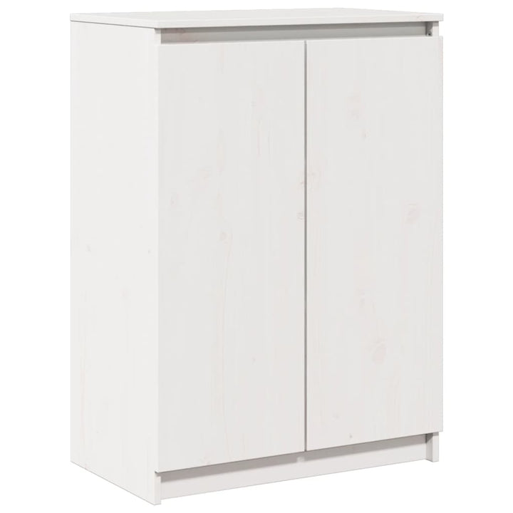 skænk 60x36x84 cm massivt fyrretræ hvid