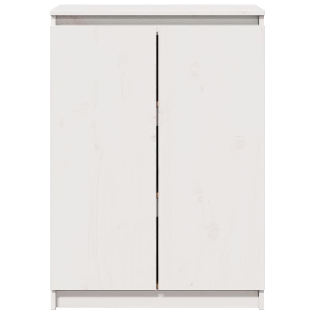 skænk 60x36x84 cm massivt fyrretræ hvid