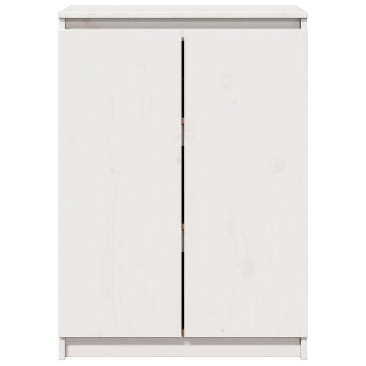skænk 60x36x84 cm massivt fyrretræ hvid