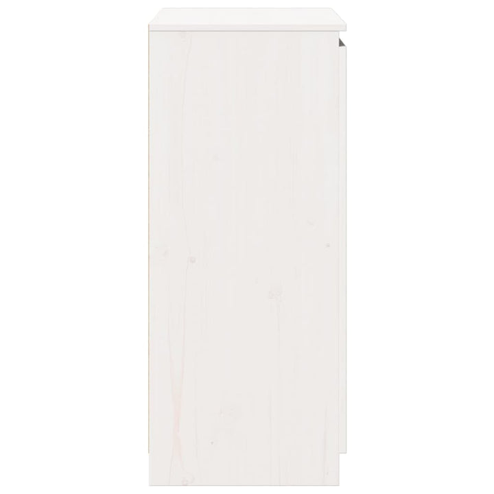 skænk 60x36x84 cm massivt fyrretræ hvid