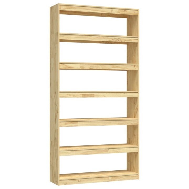 bogreol/rumdeler 100x30x200 cm massivt fyrretræ
