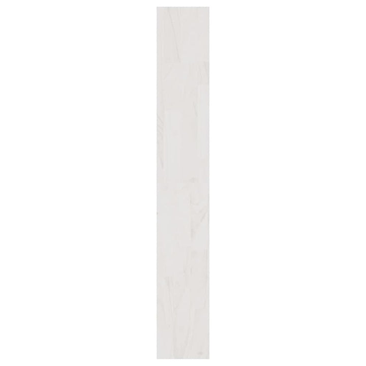 bogreol/rumdeler 100x30x200 cm massivt fyrretræ hvid