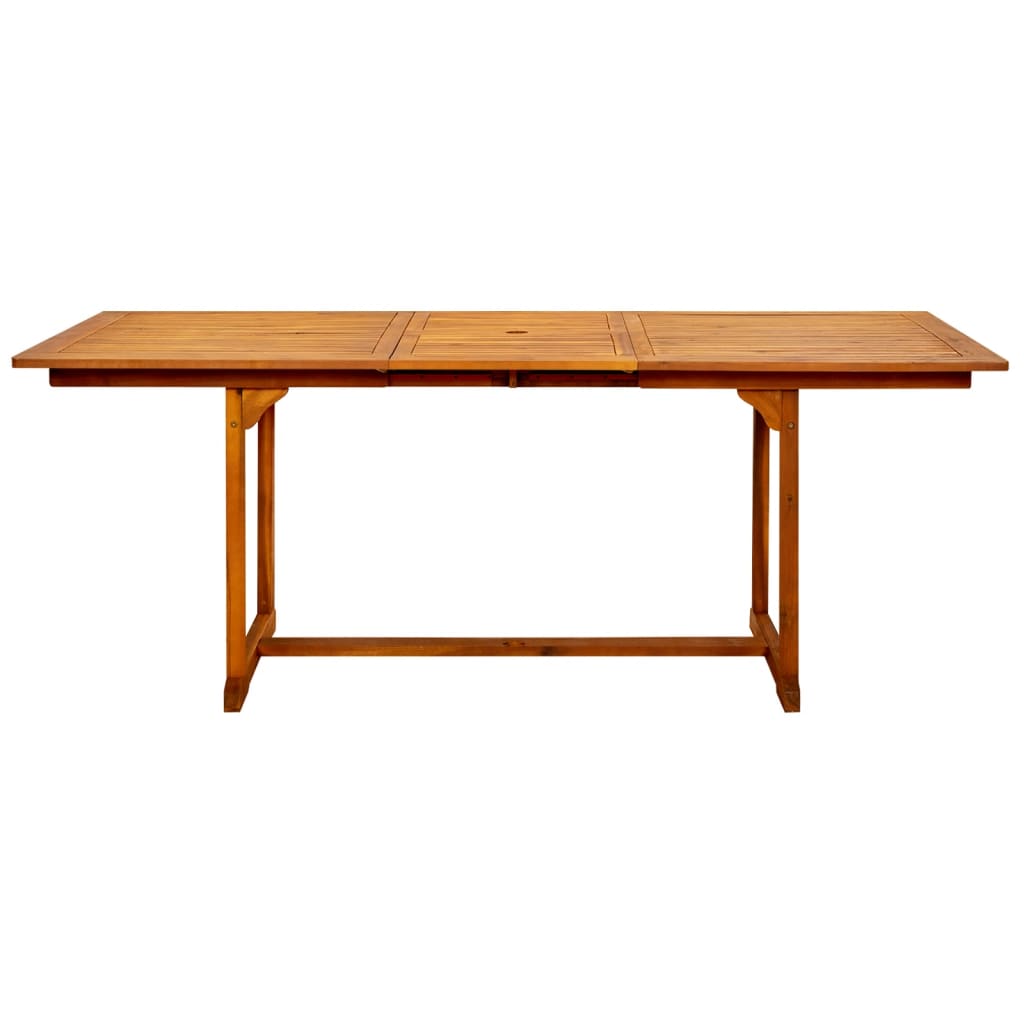 havebord (150-200)x100x75 cm massivt akacietræ
