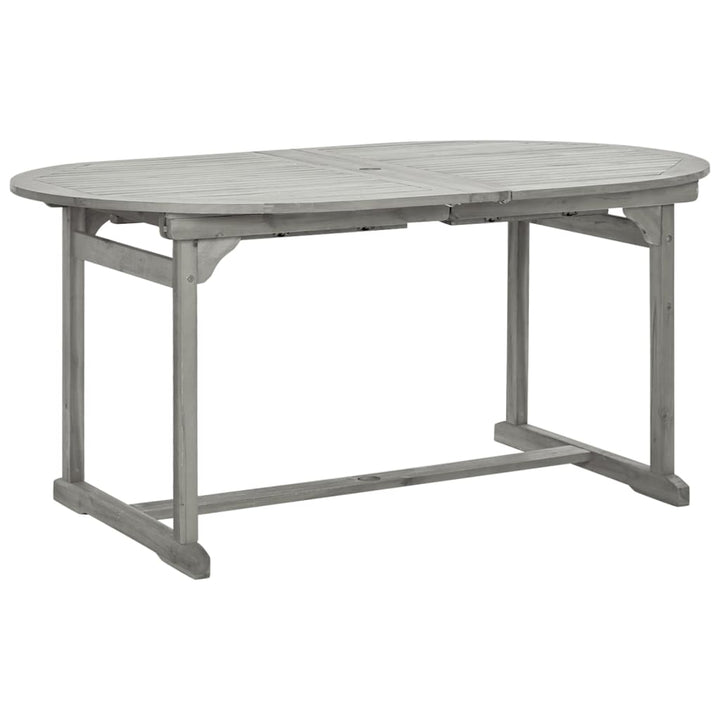 havebord (160-240)x100x75 cm massivt akacietræ