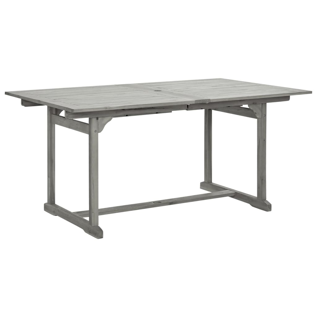 havebord (160-240)x100x75 cm massivt akacietræ