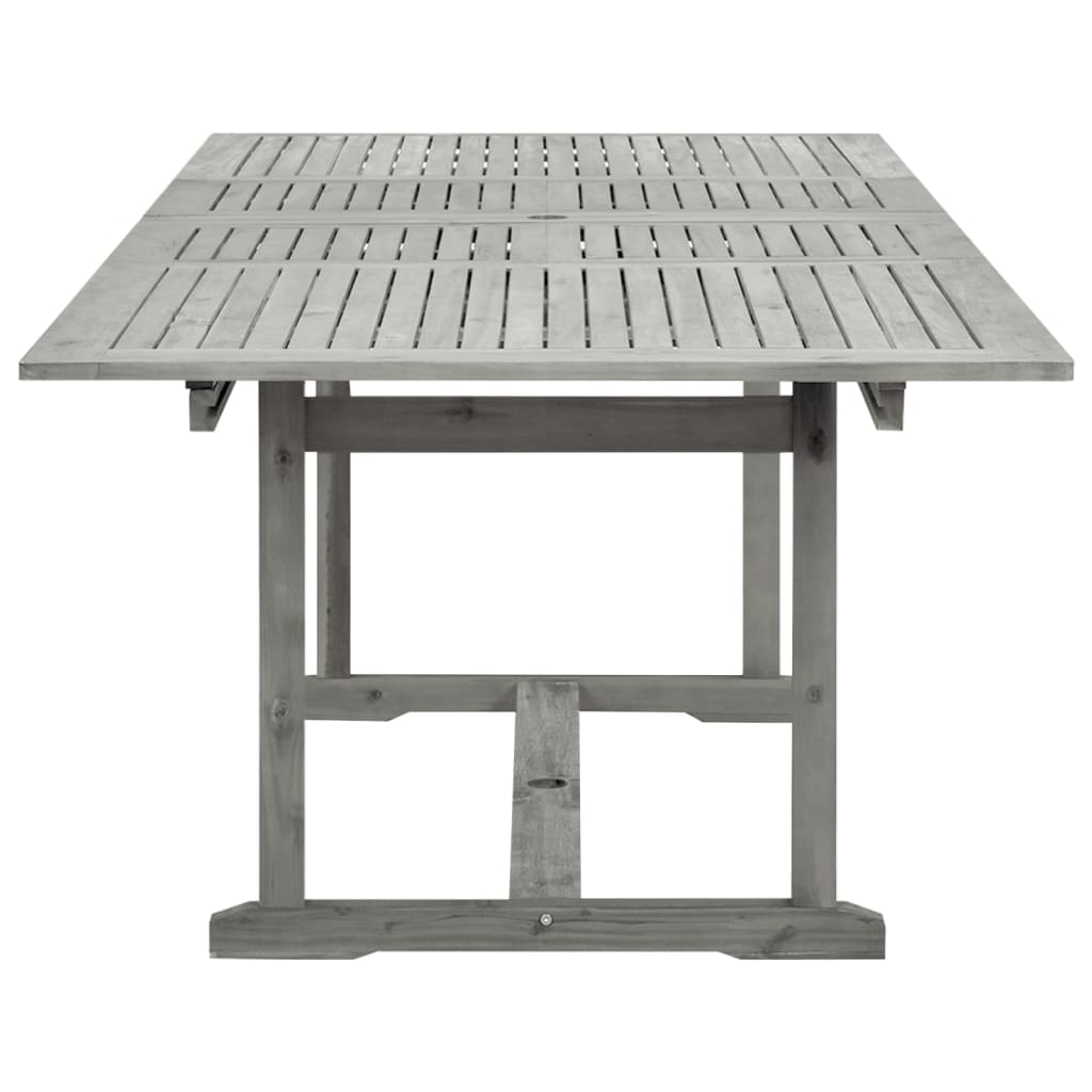 havebord (160-240)x100x75 cm massivt akacietræ