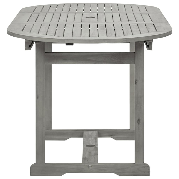 havebord (120-170)x80x75 cm massivt akacietræ