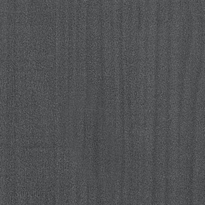 bogreol 60x30x175 cm 5 hylder massivt fyrretræ grå