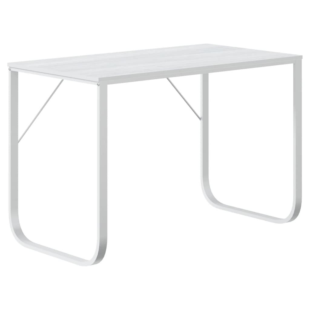 computerbord 110x60x73 cm spånplade hvid