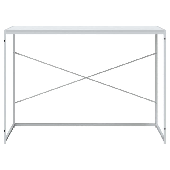 computerbord 110x60x70 cm konstrueret træ hvid