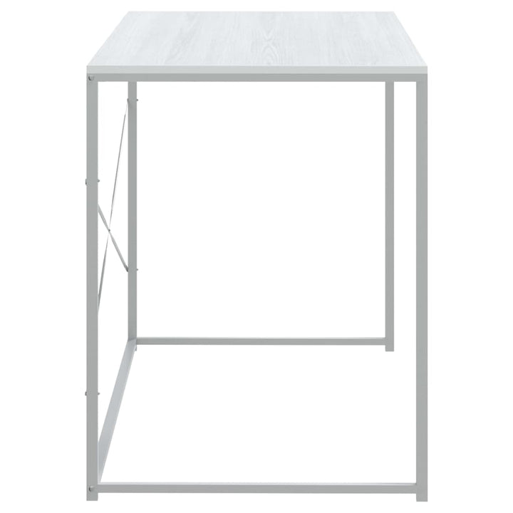 computerbord 110x60x70 cm konstrueret træ hvid