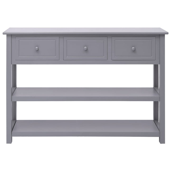 skænk 108x30x76 cm massivt kejsertræ grå