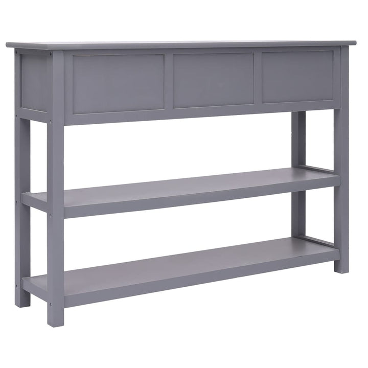 skænk 108x30x76 cm massivt kejsertræ grå