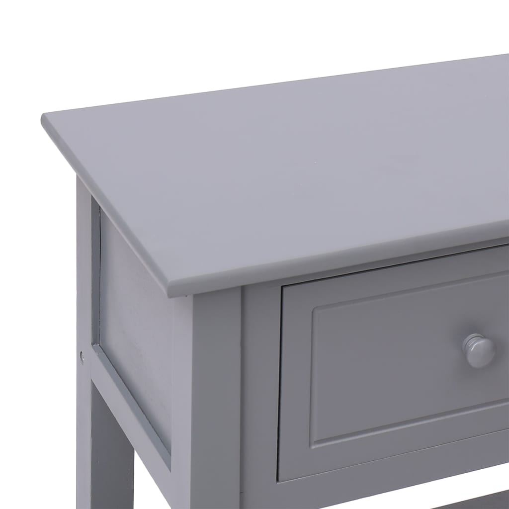 skænk 108x30x76 cm massivt kejsertræ grå