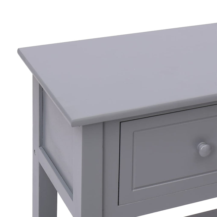 skænk 108x30x76 cm massivt kejsertræ grå