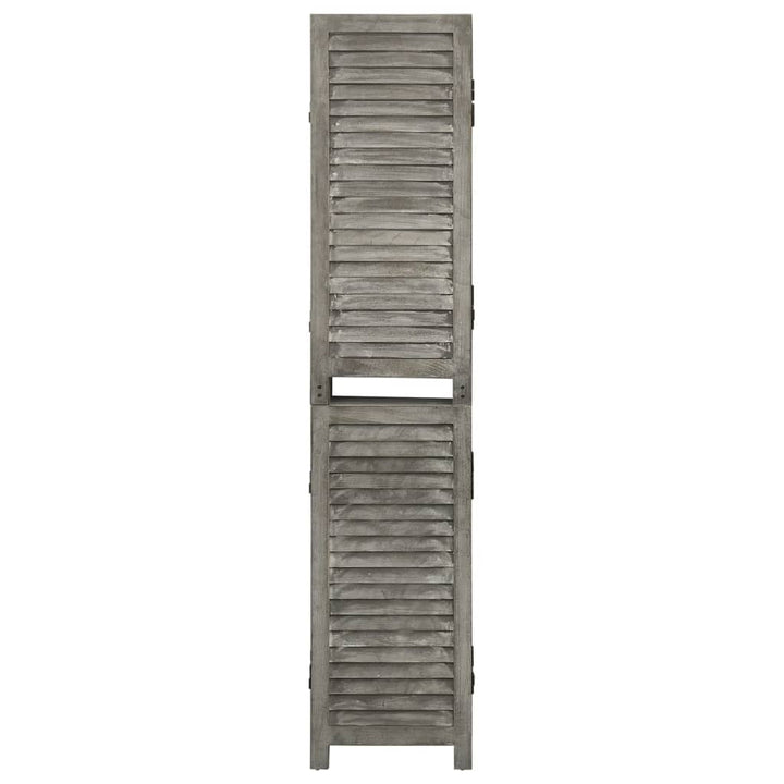 3-panels rumdeler 106,5x166 cm massivt træ grå