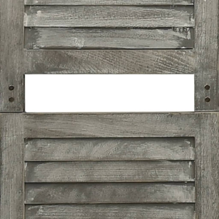 3-panels rumdeler 106,5x166 cm massivt træ grå