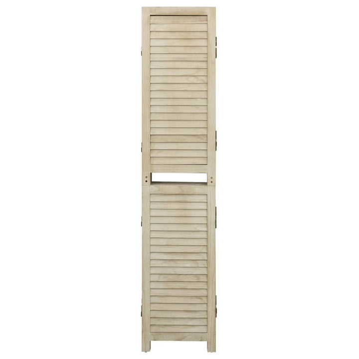 4-panels rumdeler 140x165 cm massivt kejsertræ