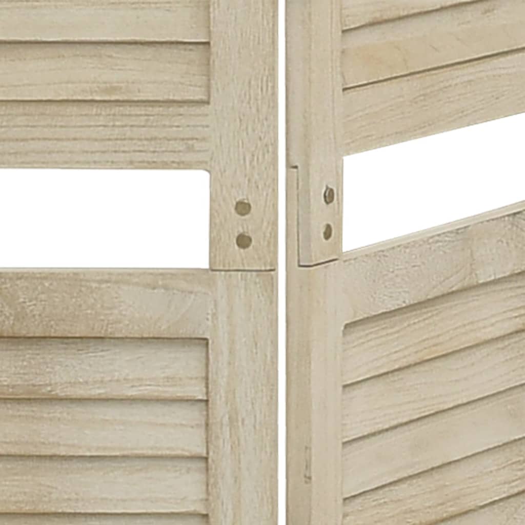 4-panels rumdeler 140x165 cm massivt kejsertræ