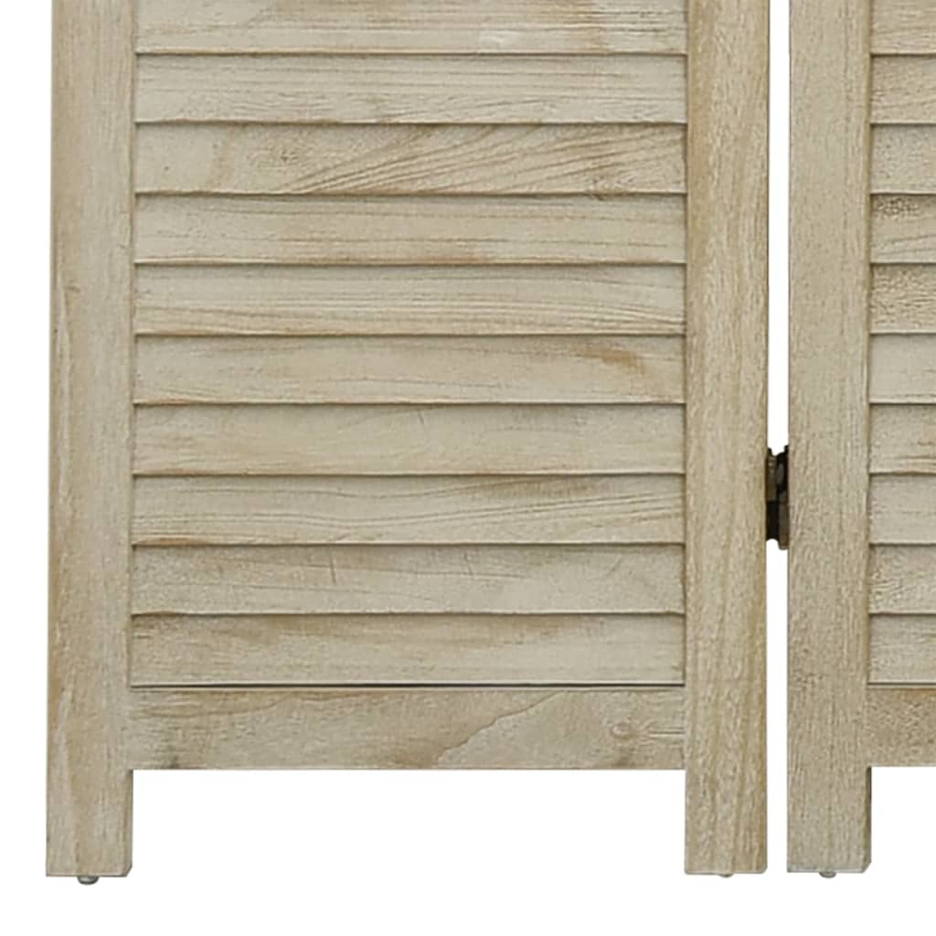 4-panels rumdeler 140x165 cm massivt kejsertræ