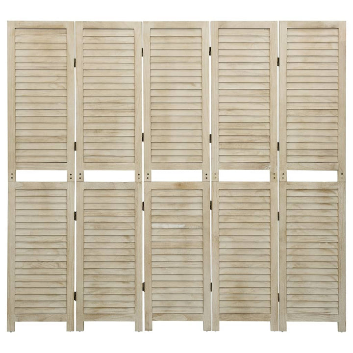 5-panels rumdeler 175x165 cm massivt kejsertræ