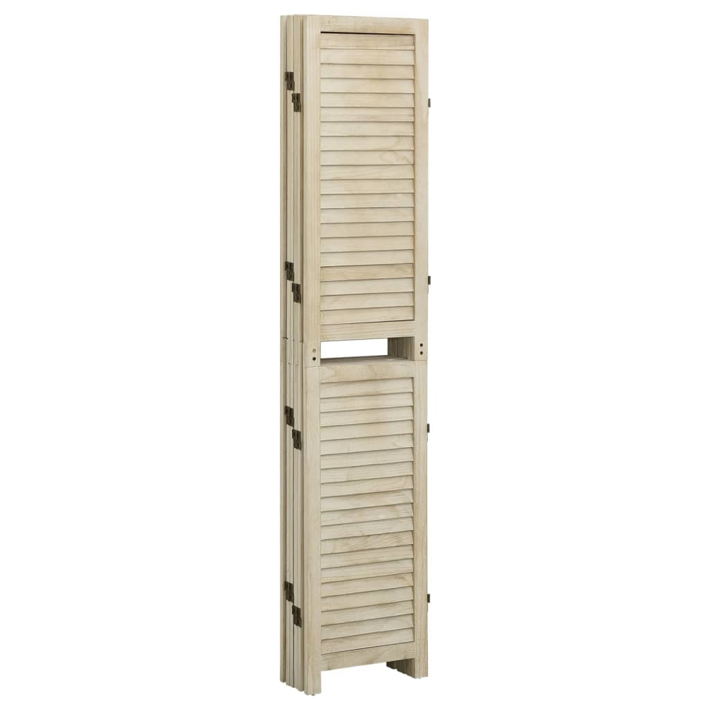 6-panels rumdeler 210x165 cm massivt kejsertræ