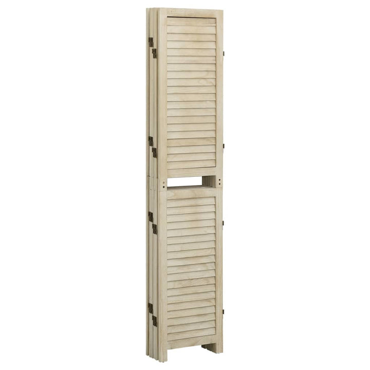 6-panels rumdeler 210x165 cm massivt kejsertræ