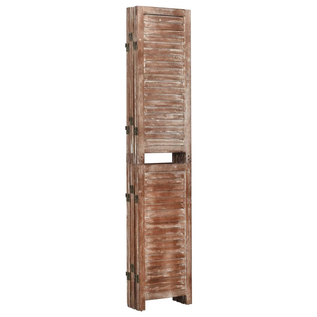6-panels rumdeler 210x165 cm massivt kejsertræ