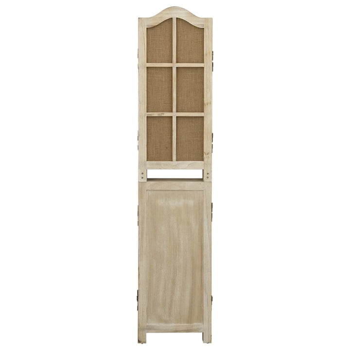6-panels rumdeler 214x165 cm stof brun