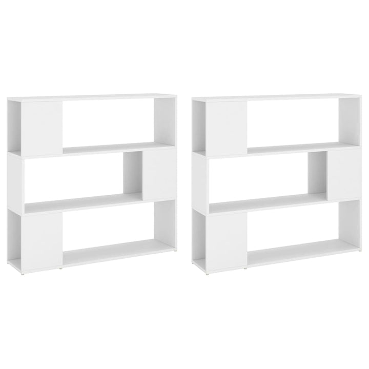 bogreol/rumdeler 100x24x188 cm hvid