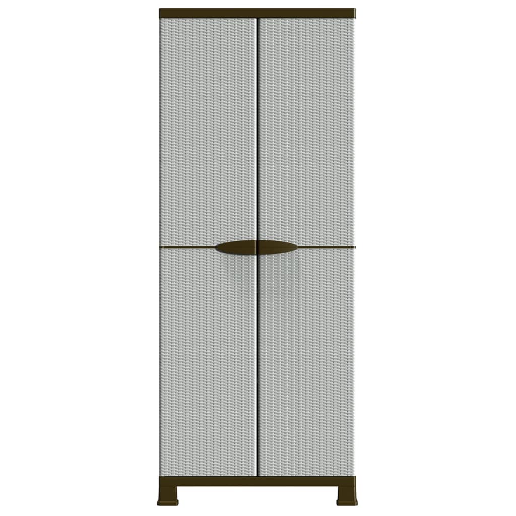 plastskab 68x39x171,5 cm rattandesign plastik
